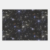 Feuille De Papier Cadeau L'espace extra-atmosphérique Stars Galaxies Systèm (Devant 2)