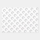 FEUILLE DE PAPIER CADEAU LETTRE ESPÈCE ROSE C (Devant 3)