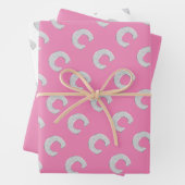 FEUILLE DE PAPIER CADEAU LETTRE ESPÈCE ROSE C (En situation)