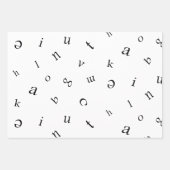 Feuille De Papier Cadeau Lettres (Devant 3)
