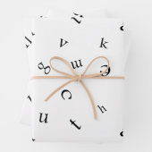 Feuille De Papier Cadeau Lettres (En situation)