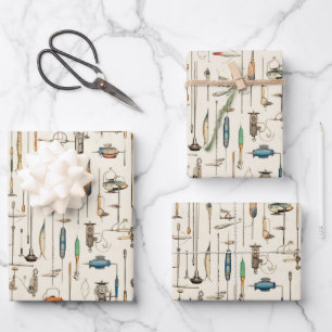 Feuille De Papier Cadeau Leurres de pêche à la canne à pêche Sports