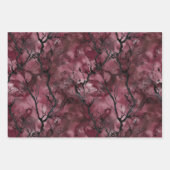 Feuille De Papier Cadeau Lèvres Rouges Branches du Ciel (Devant 2)