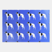 Feuille De Papier Cadeau Lévrier Whippet (Devant 3)