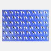 Feuille De Papier Cadeau Lévrier Whippet (Devant)
