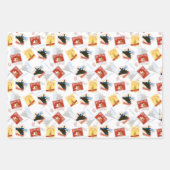 Feuille De Papier Cadeau L'Express polaire | Motif d'autocollant rétro (Devant)