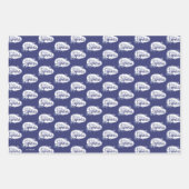 Feuille De Papier Cadeau L'Express polaire | Ours polaires Retro Graphisme (Devant)