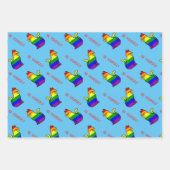 Feuille De Papier Cadeau LGBTQ+ Pride Chat - Soyez vous-même (Devant 2)