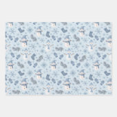 Feuille De Papier Cadeau L'hiver bleu sur glace (Devant)