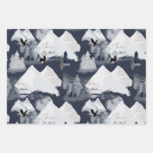 Feuille De Papier Cadeau L'hiver festif (Devant)