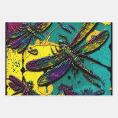 Feuille De Papier Cadeau libellules (Devant 3)