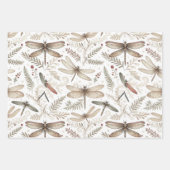 Feuille De Papier Cadeau Libellules d'esprit de fête (Devant 3)