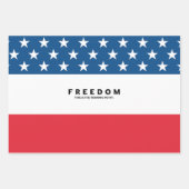 Feuille De Papier Cadeau Liberté Un Véritable Patriote (Devant 2)