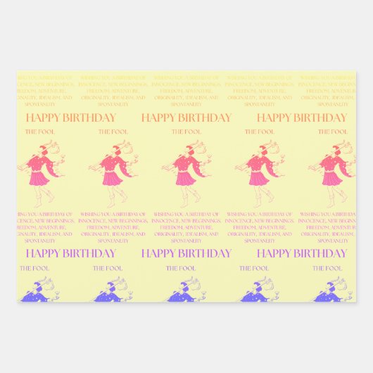 Feuille De Papier Cadeau "L'idiot" m'attaque à l'anniversaire (Devant 2)