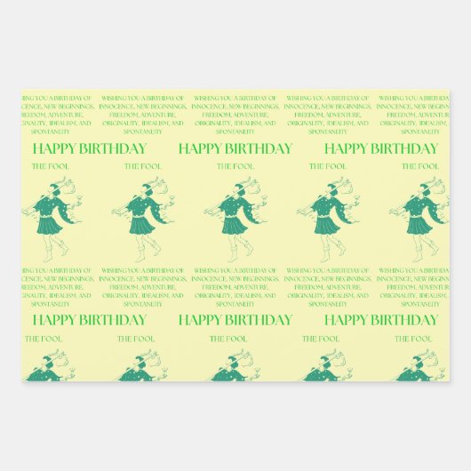 Feuille De Papier Cadeau "L'idiot" m'attaque à l'anniversaire (Devant)