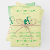 Feuille De Papier Cadeau "L'idiot" m'attaque à l'anniversaire (En situation)