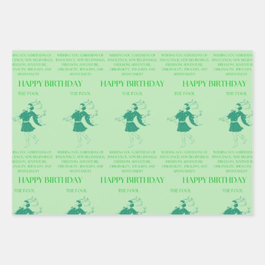 Feuille De Papier Cadeau "L'idiot" m'attaque à l'anniversaire (Devant 3)