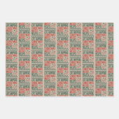 Feuille De Papier Cadeau Life Happens Christmas Music Aide Funny Retro (Devant)