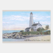Feuille De Papier Cadeau Light House New London CT (Devant 3)
