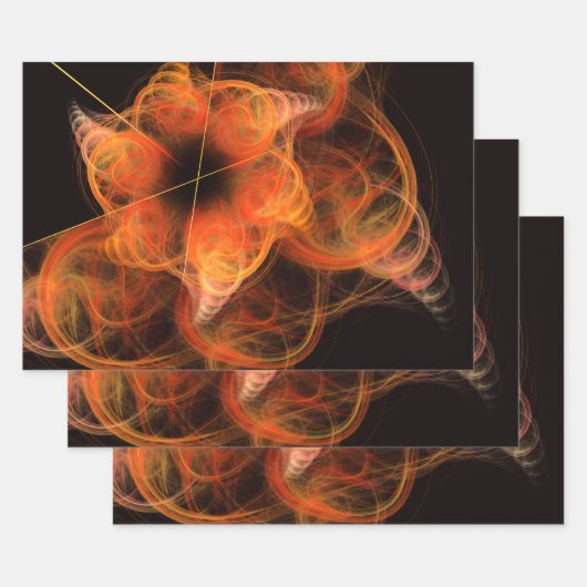 Feuille De Papier Cadeau Lignhtworks Abstract (Lot)