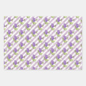Feuille De Papier Cadeau Lilacs De Fleur Pour Le Printemps (Devant 3)