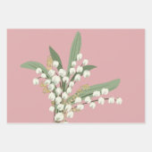 Feuille De Papier Cadeau Lily de la vallée Floral (Devant 3)