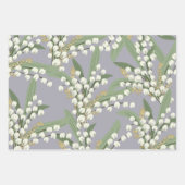 Feuille De Papier Cadeau Lily de la vallée Floral (Devant)