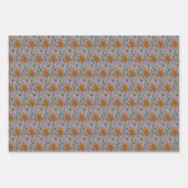 Feuille De Papier Cadeau Lily orange (Devant 2)