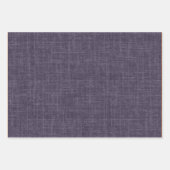 Feuille De Papier Cadeau Lin Lilas Foncé (Devant 3)