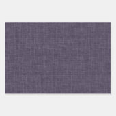 Feuille De Papier Cadeau Lin Lilas Foncé (Devant)
