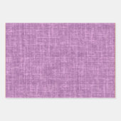 Feuille De Papier Cadeau Lin purpre Orchidée (Devant 3)