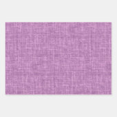 Feuille De Papier Cadeau Lin purpre Orchidée (Devant 2)