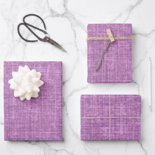 Feuille De Papier Cadeau Lin purpre Orchidée
