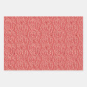 Feuille De Papier Cadeau lin rouge français (Devant 2)