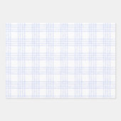 Feuille De Papier Cadeau Linear Blue Lines and d Stripes Pattern Papers (Devant 3)