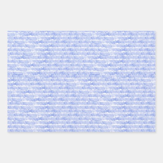 Feuille De Papier Cadeau Linear Blue Lines and d Stripes Pattern Papers (Devant)