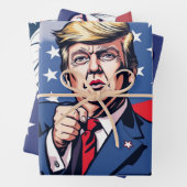 Feuille De Papier Cadeau L'influence de Donald Trump sur la politique améri (En situation)