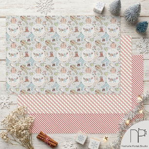 Feuille De Papier Cadeau Linge de bébé pour Baby Shower d'hiver