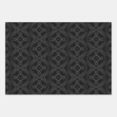 Feuille De Papier Cadeau Lion avec monogramme de couronne (Devant 3)