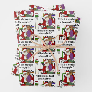 Feuille De Papier Cadeau Liste des vilains