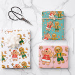 Feuille De Papier Cadeau Little Cookie Christmas Gingpain fille garçon<br><div class="desc">Super mignon "petit biscuit" Pain d'épices petit garçon et fille Wrapping Papier. Vous obtenez un bleu blanc,  turquoise et l'arrière - plan rose. Idéal pour un genre dévoilé autour de Noël pour un baby shower! Correspondance d'éléments sur celui-ci.</div>