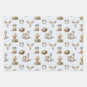 Feuille De Papier Cadeau Little Cowboy Boy Western (Devant)