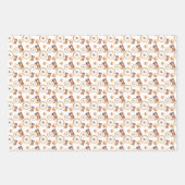 Feuille De Papier Cadeau Little Cowboy | Western Rodeo Thème (Devant)