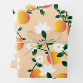 Feuille De Papier Cadeau Little Cutie Orange (En situation)