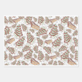 Feuille De Papier Cadeau Little Debbie Christmas Tree Snack Cakes Gift Wrap (Devant)
