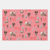 Feuille De Papier Cadeau Little Girl Holiday (Devant 3)