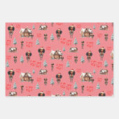 Feuille De Papier Cadeau Little Girl Holiday (Devant 2)