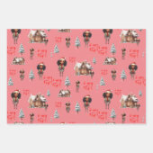 Feuille De Papier Cadeau Little Girl Holiday (Devant)