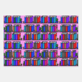 Feuille De Papier Cadeau Little Library Book Shelter Light Collection (Devant 3)