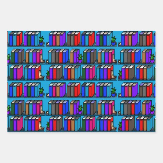 Feuille De Papier Cadeau Little Library Book Shelter Light Collection (Devant 2)